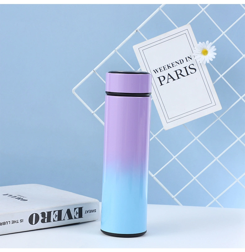 Wholesale Stainless Steel Smart Water Bottle with Temperature Display Travel Intelligent Water Bottles Vacuum Flasks Thermos Cup with Custom Logo