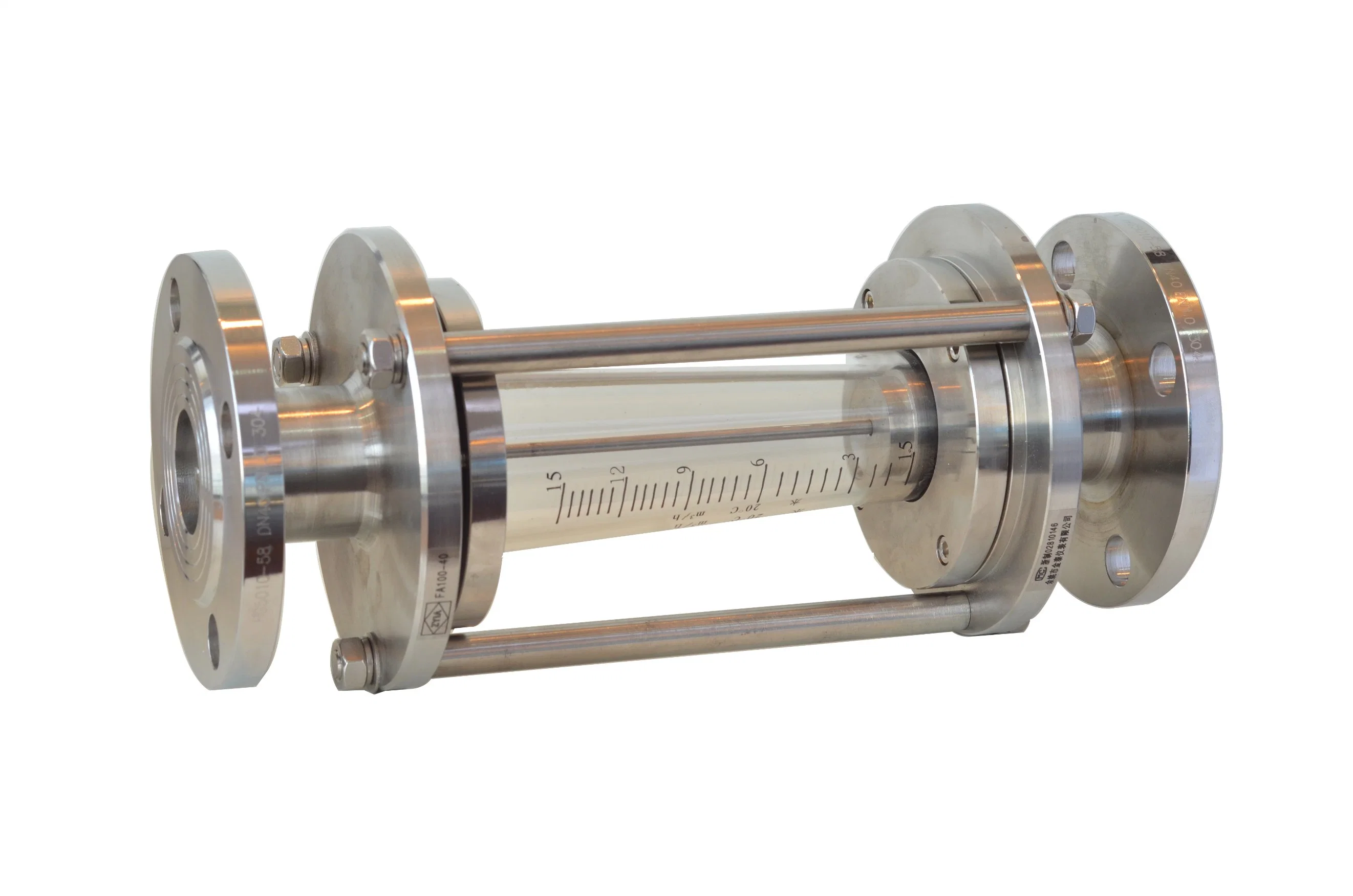 Full View Tubular Sight Flow Indicators Flanged End / Thread Connection