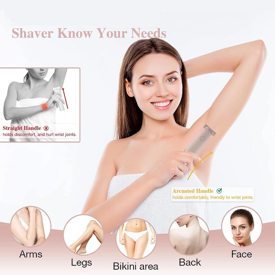 USB Rechargeable Electric Women Epilator Ladies Body Shaver Mini Trimmer Hair Removal for Bikini