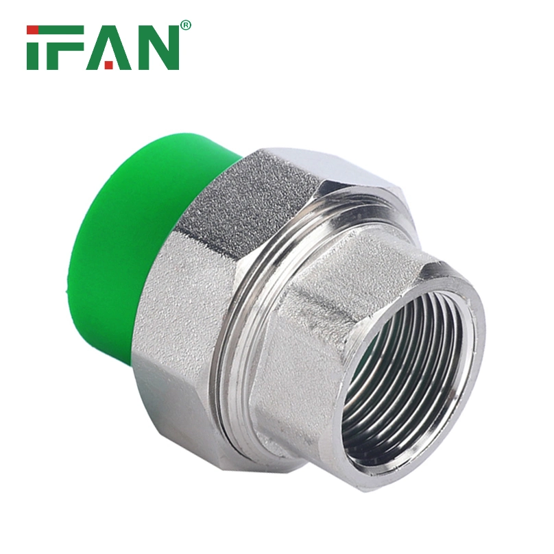 Ifan High Pressure Pn25 20-110mm Plastic Plumbing PPR Water Tube Union Fittings