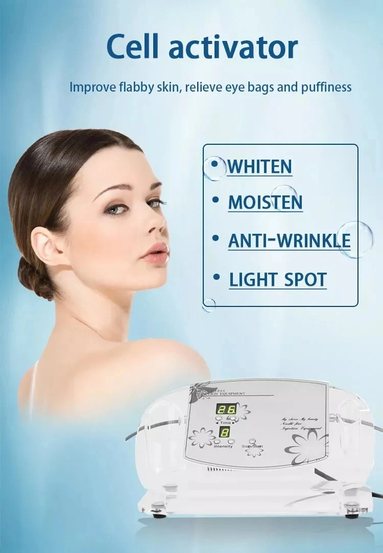 Gesichtsbehandlung Ohne Nadel Mesotherapie Meso Gun Anti Aging Winkle Entfernung Hautpflege Kollagen Protein Regeneration 2in1 Nadel freie Injektionsmaschine