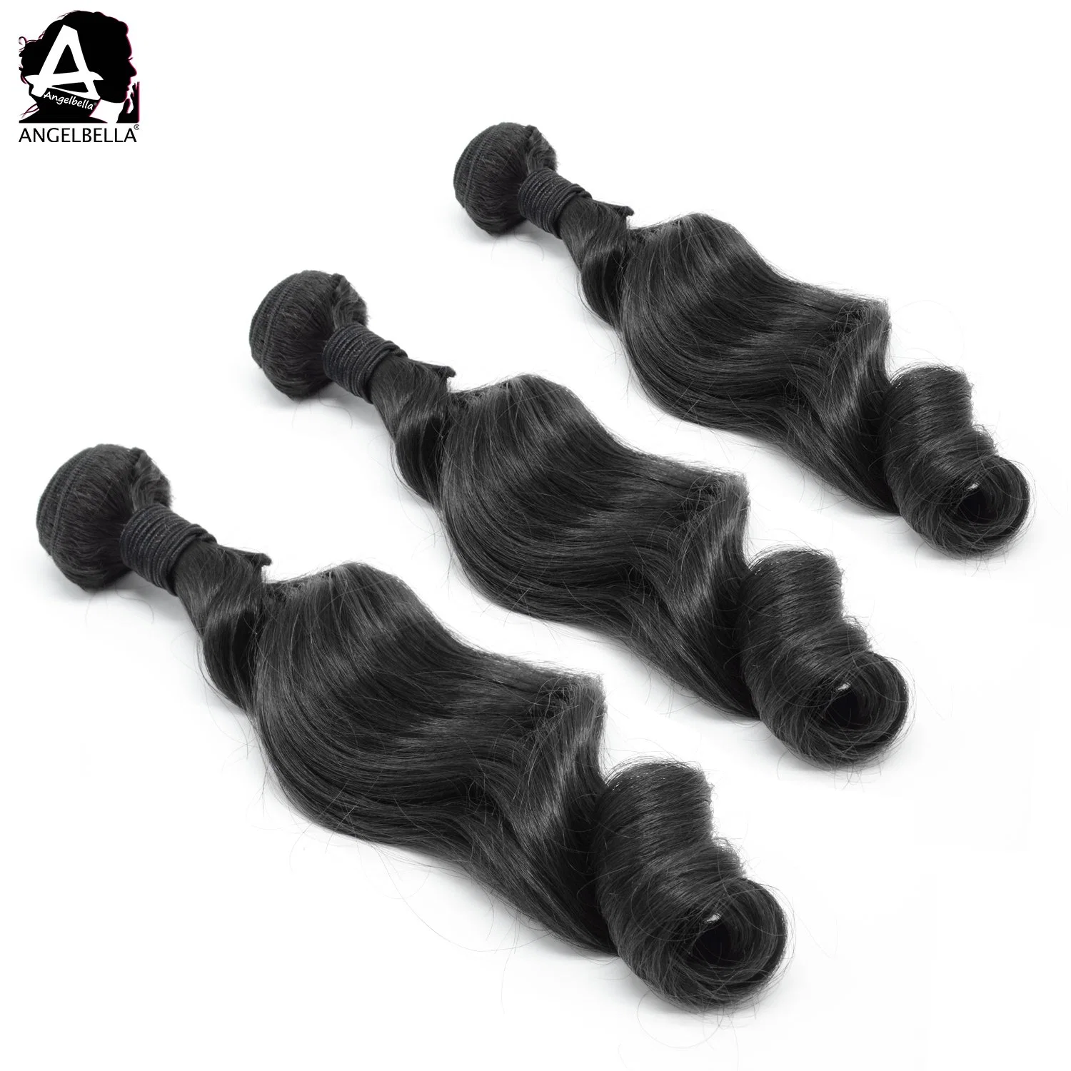 Angelbella Brazilian Human Hair Bundles Virgin Cuticle Aligned Hair Remy Human Hair