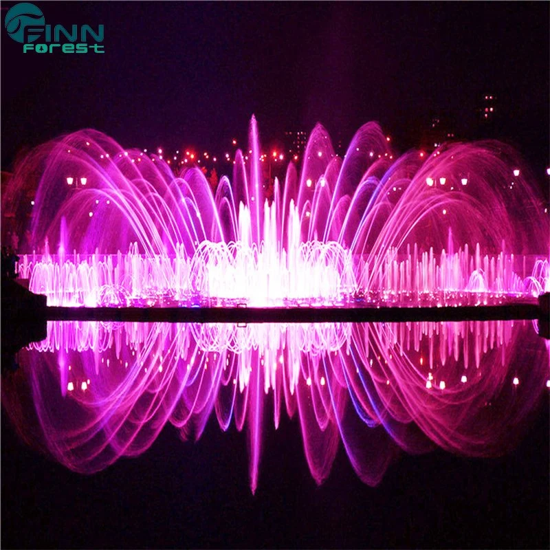 Outdoor Decorative Water Features Stainless Steel Music Dancing Swing Fountain