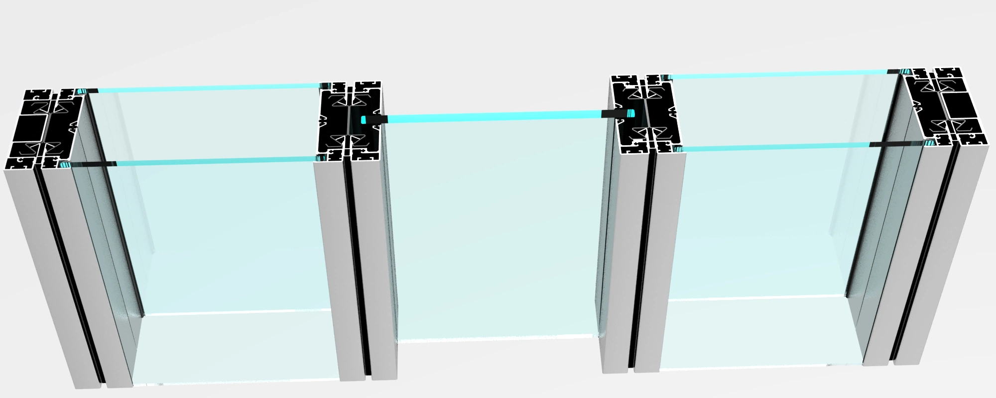 Customized Aluminium Alloy Glass Partition for Office or Other Uses