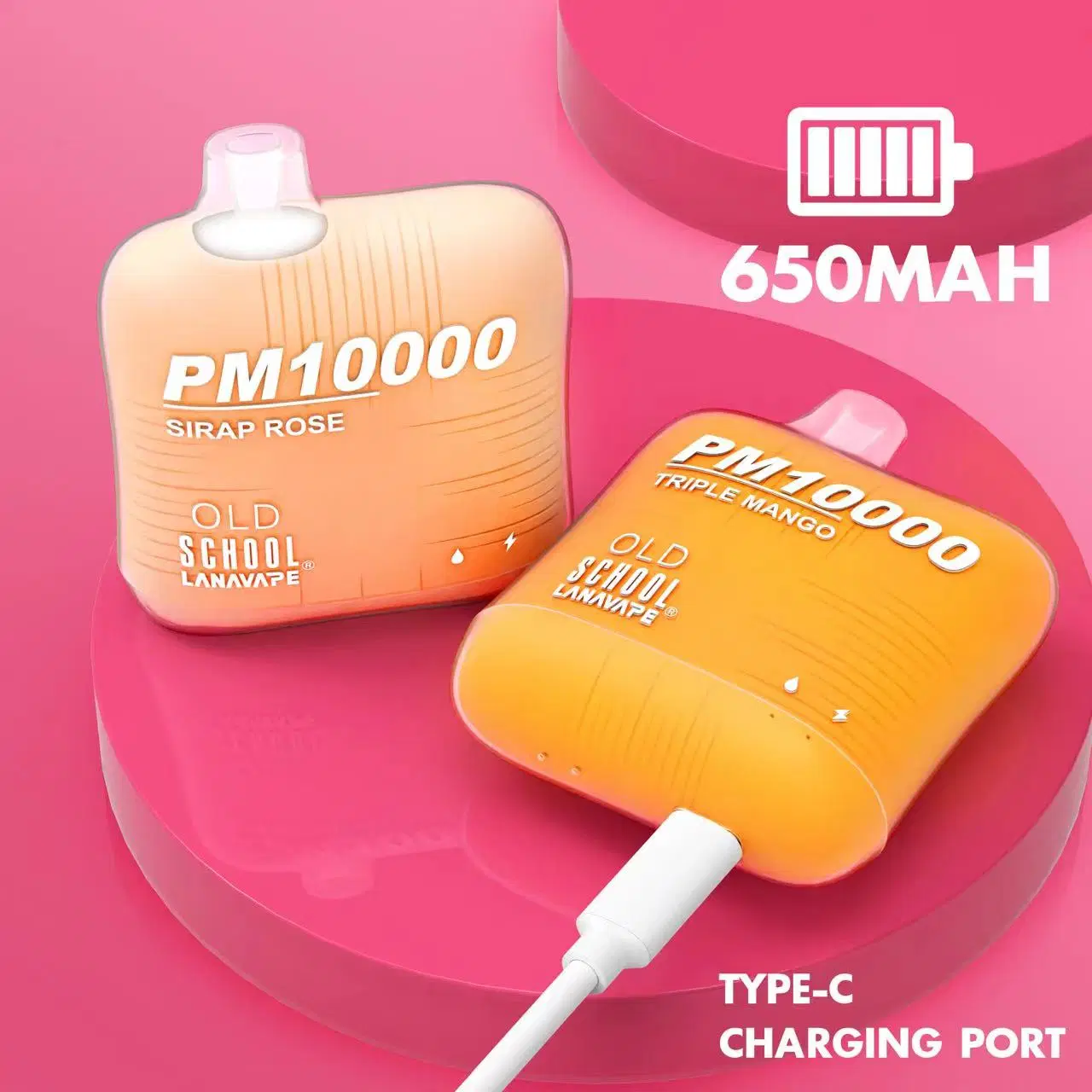 Populaire Vape jetable Old School Pm10000 Puffs 18ml E-Liquid vs Elfworld Pi10000 PE10000 Puffs E-cigarette