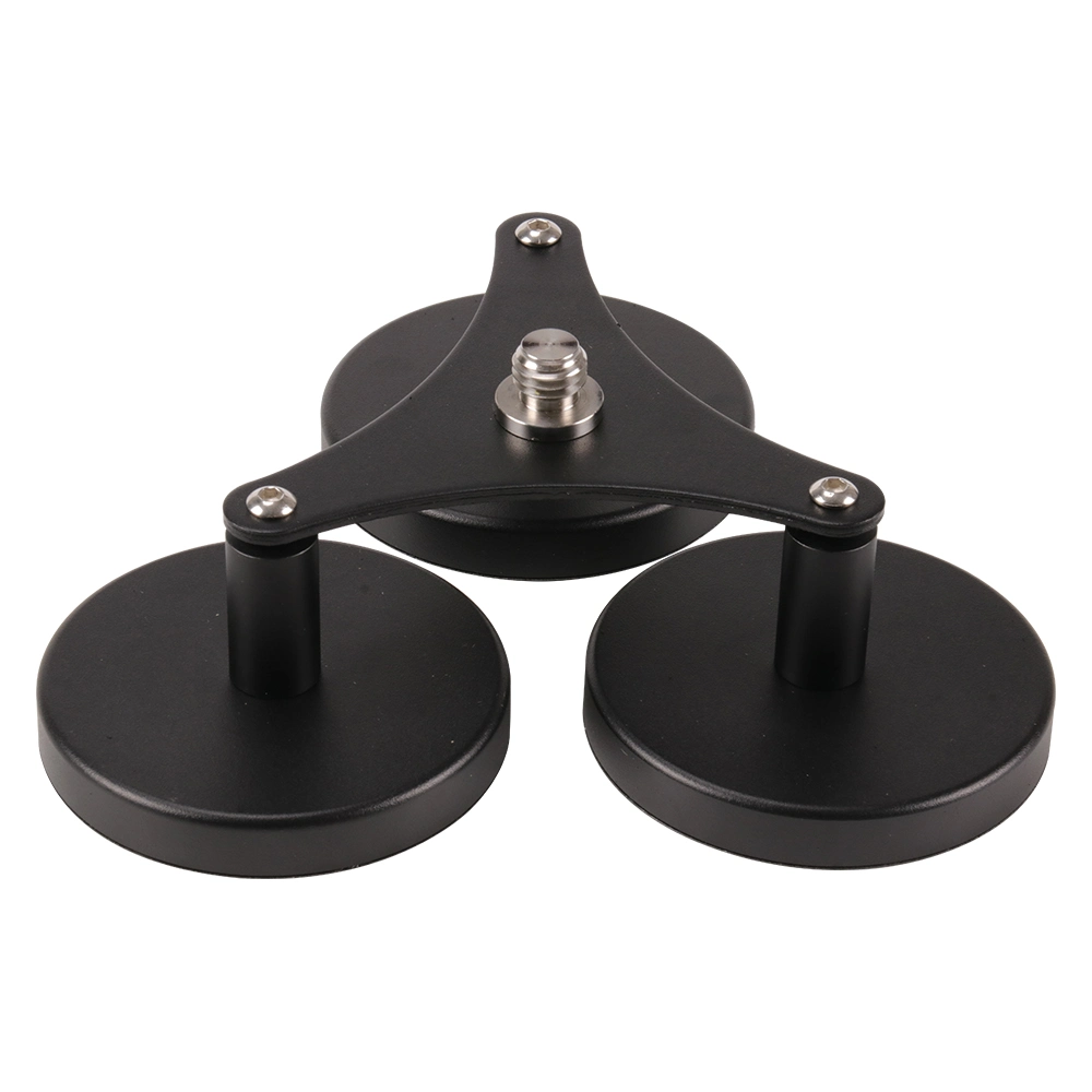 Triple Magnetic Mount of Gnss Antennas, Od100mm with 5/8''-11 Stainless Steel Thread