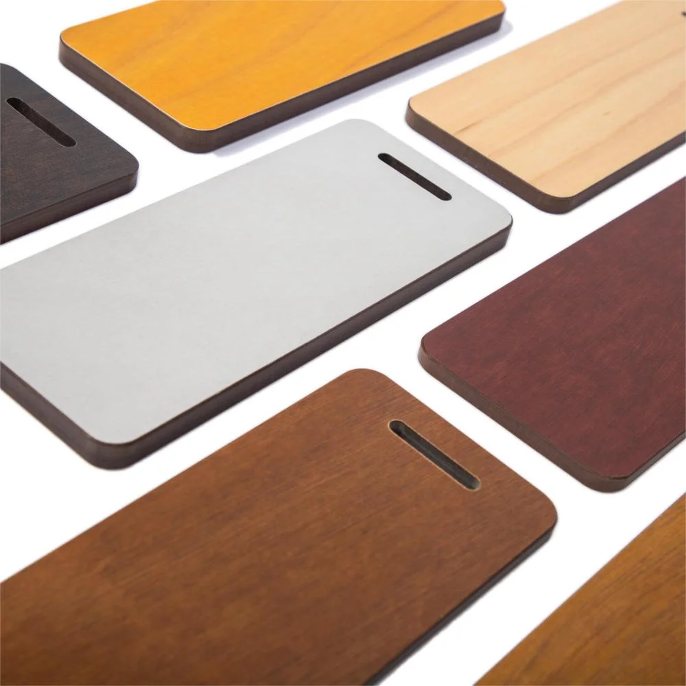 Nuevo laminado compacto HPL 12mm de alta presión Laminado compacto Con chapa de madera real