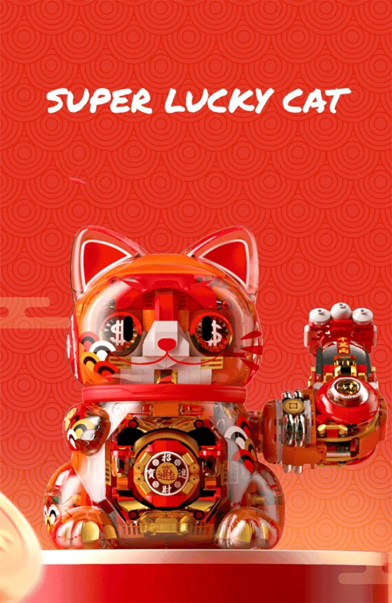 Super Lucky Cat Building Block