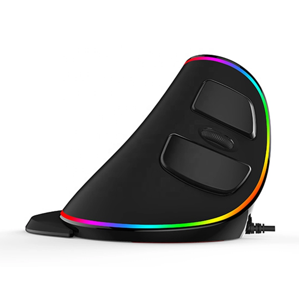 RGB Light Wired Big Hand Computer Ergonomic Palm Rest vertical Ratón para juegos