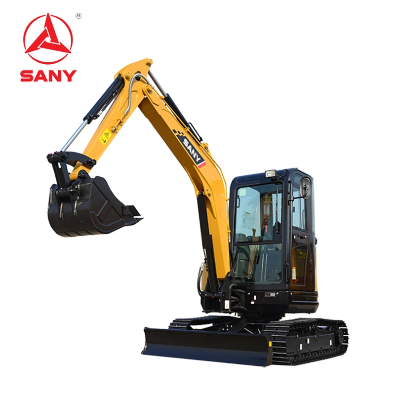 SANY Sy35 Nuevo Mini Digger hidráulico pequeño Tamaño Mini Excavadora oruga con oruga de caucho