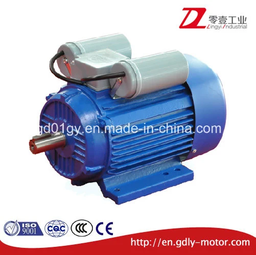 Motor de inducción de carcasa de hierro fundido y aluminio de fase única con doble condensador para bomba de agua, compresor de aire, reductor de engranajes, ventilador y soplador