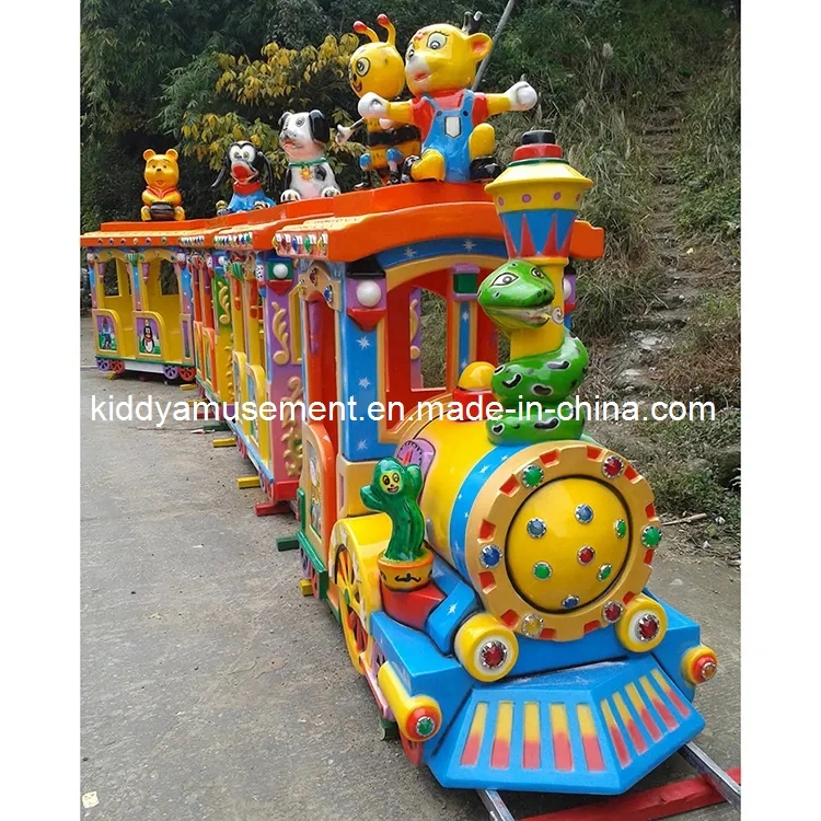 CE Amusement Park Rides Track Electric Train for Playground