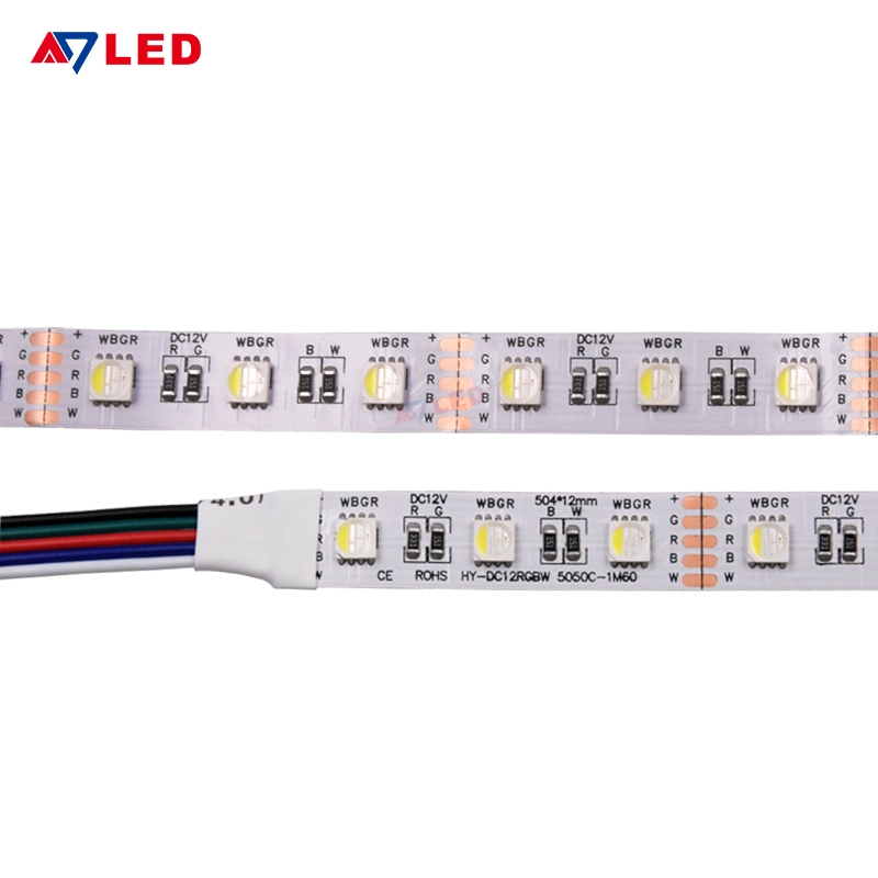 Multi Color 60LED/M RGBW SMD5050 Smart Flexible LED Strip Lights for Christmas, Party, Music Festival Lighting Decoration