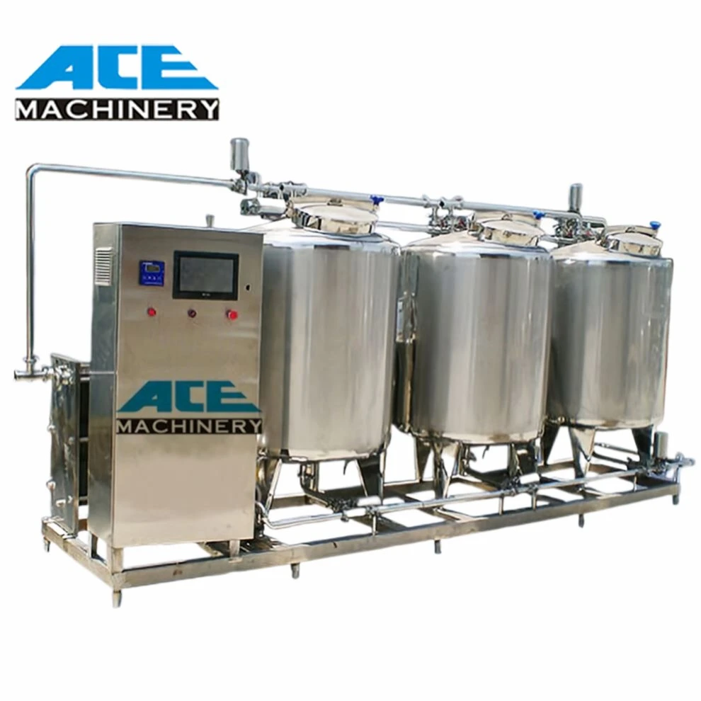 Unidade de canalização para leite e suco recuperação solvente Máquina de Lavar Roupa Sistema de limpeza CIP