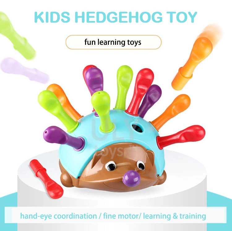 Niños Hedgehog edificio educativo bloques números Juego de aprendizaje Juguete de preescolar