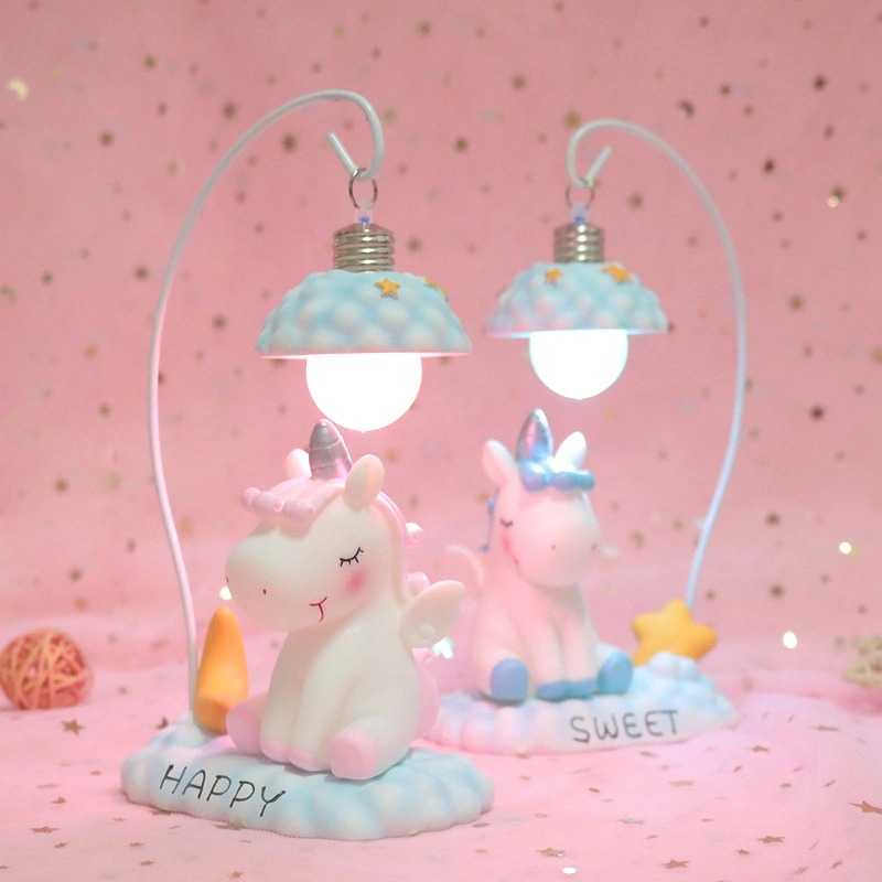 Unicorn Night Light Baby Bedside Decor Cute Cartoon Durable LED Night Lighting