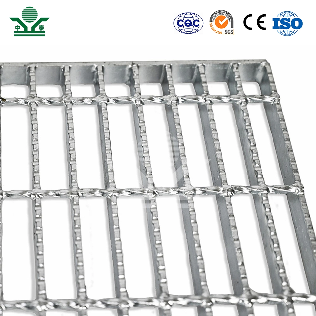 Zhongtai Metal Driveway Drain China Factory 316 Stainless Steel Grating 2 - 1/4 Inch X 3/16 Inch Stair Tread Steel Grating