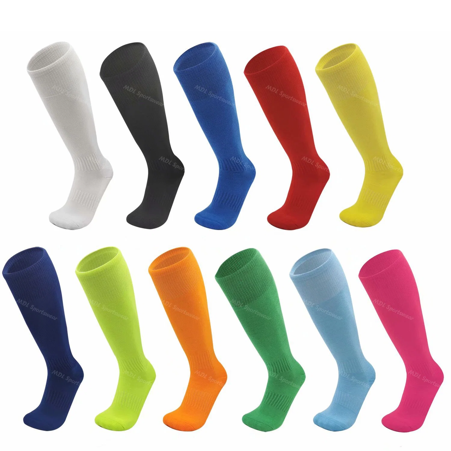 Cushion Football Socks for Men and Women Ruby Cotton Sport Socks for Soccer and Football