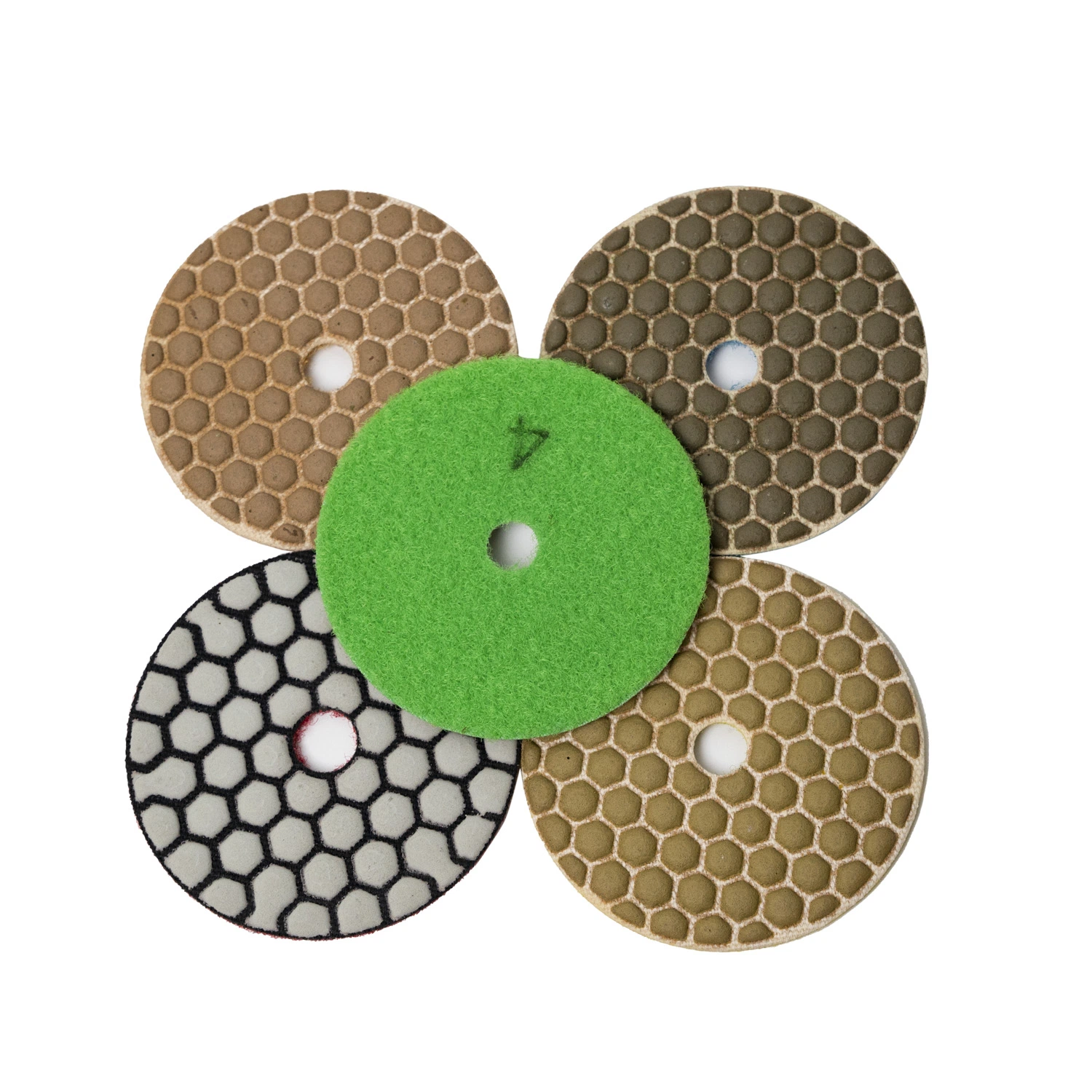 Flexible Resin Dry Diamond Floor Polishing Pads for Granite Marble