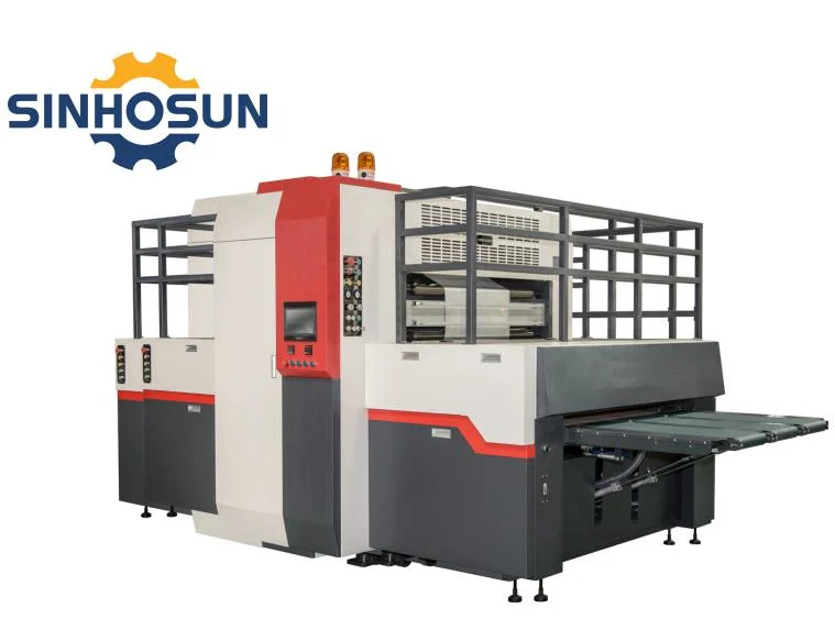 Hot Stamping Serigrafía de la máquina para recubrimiento de barniz UV de cuadros de lujo y fría máquina de estampado de lámina de China