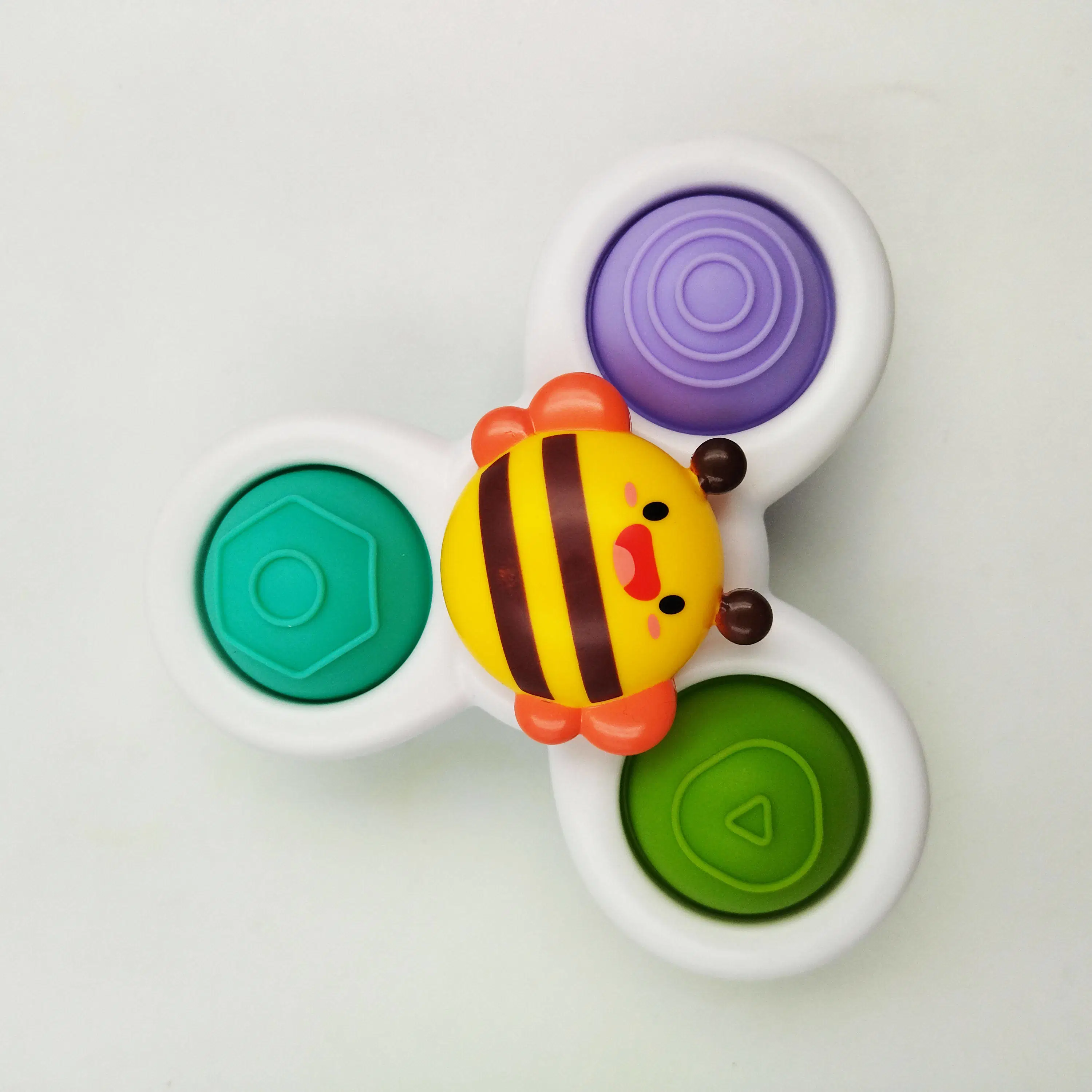 New Arrival Wholesale/Supplier Suction Cup Spinner Toys Sensory Spinning Top Toys Toddlers 1-3 Year Old Bath Top Early Learning Gift