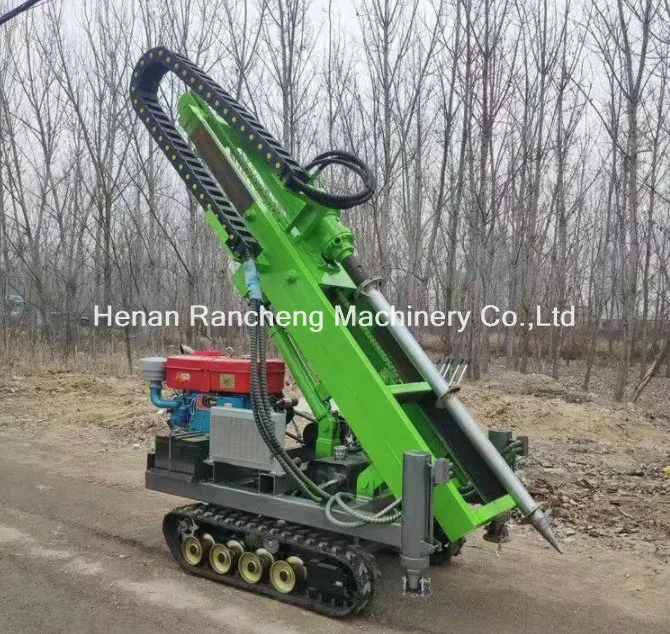 Photovoltaic Crawler Pile Driver/ Solar Power Piling Rig Hydraulic Hammer