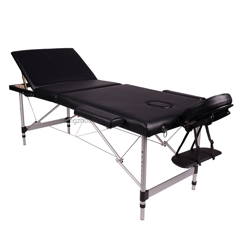 Certification CE Lit de massage pliant en aluminium pour salon avec sac de transport imperméable