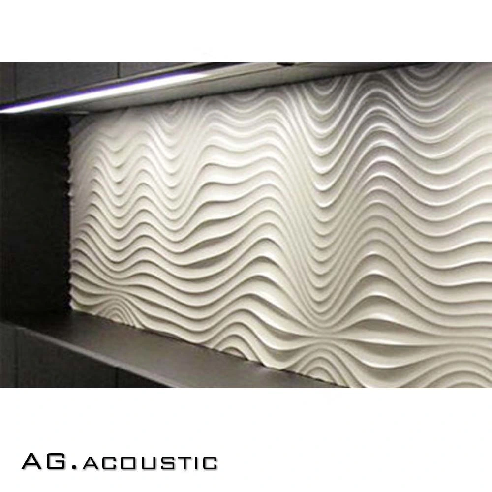AG. Acoustic New Pop Interior Wall Decoration Material 3D MDF Wave Wall Panel