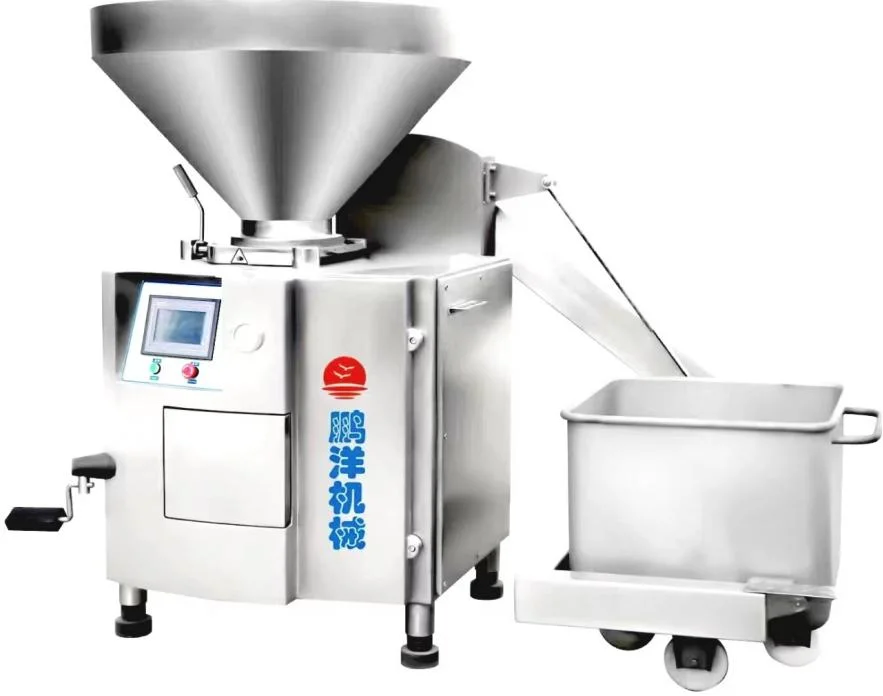 2023 Automatic Sausage Beef Mince Luncheon Meat Tin Can Production Line Suffing Maker Stuffer Machine Price for Industrial Canned Food Making Processing Filling