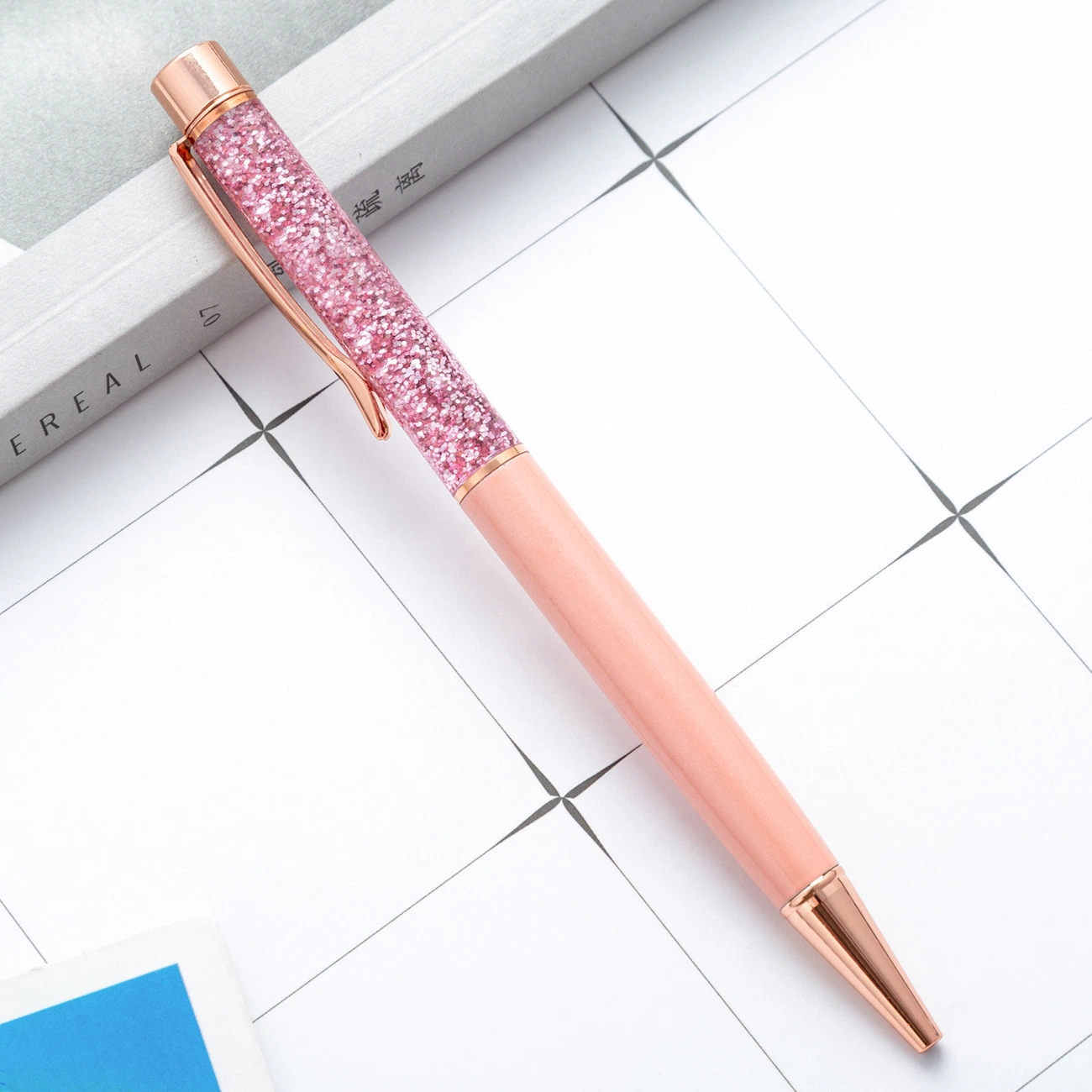 Promotional Metal Pen Quicksand Ballpoint Pen Crystal Ball Pen
