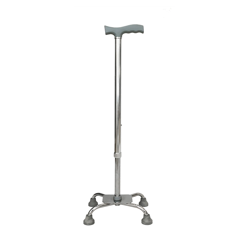 Four Feet Crutch Safety Humanics Walking Stick for The Old and Disabled