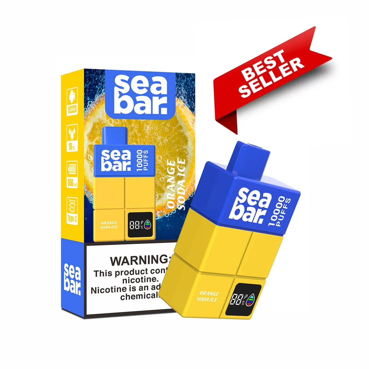 Sea Bar 10K Wholesale/Supplier Disposable/Chargeable Vape Pen Vapes Electronic Cigarette Seabar 10000puff E Zigarette 10000 Puffs