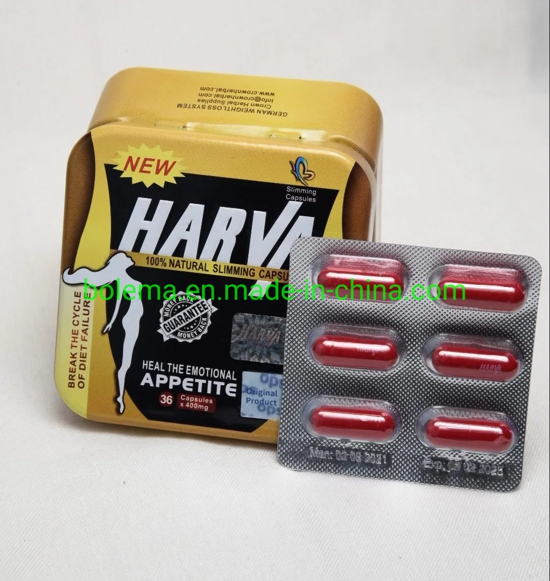 Square Harva Weight Loss Capsules Slimming Capsules Long Iron Box