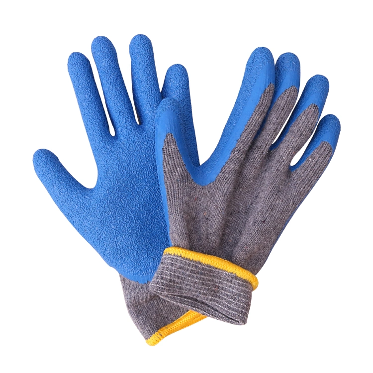 Latex Work Gloves Xingyu Cotton Shell Latex Coated Construction Safety Work Gloves