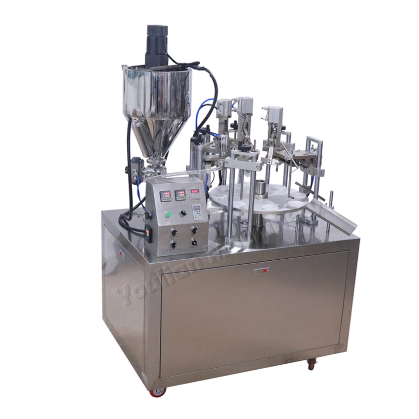 Yld-25 Semi Automatic Plastic Ointment Hand Body Cream Tube Filling Sealing Packing Machine for Toothpaste Cream in Daily Chemical Personal Care Product