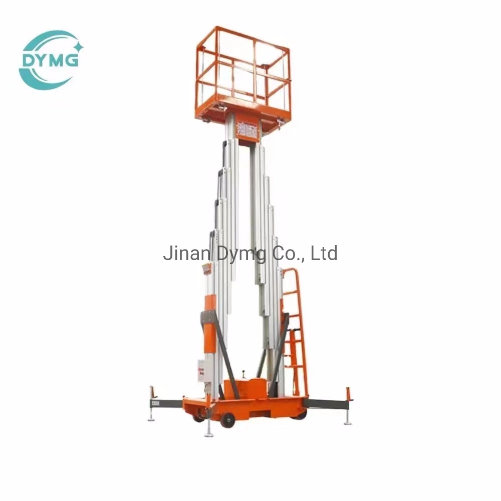 Dymg 4-16m Clean Window Single Mast Aluminum Lift Platform Electric Lift Ladder