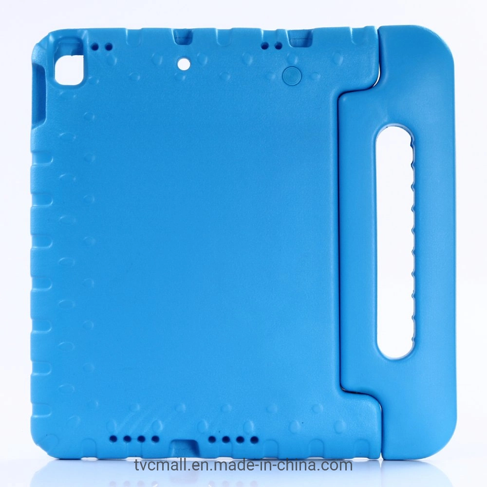 for iPad 10.2 (2021) / (2020) / (2019) / Air 10.5 (2019) / PRO 10.5 (2017) Shockproof Kids Safe Handle Stand EVA Foam Case - Blue