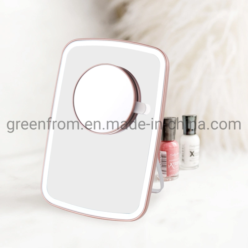 Hot Selling Ultra Slim Rechargeable LED Table Mirror