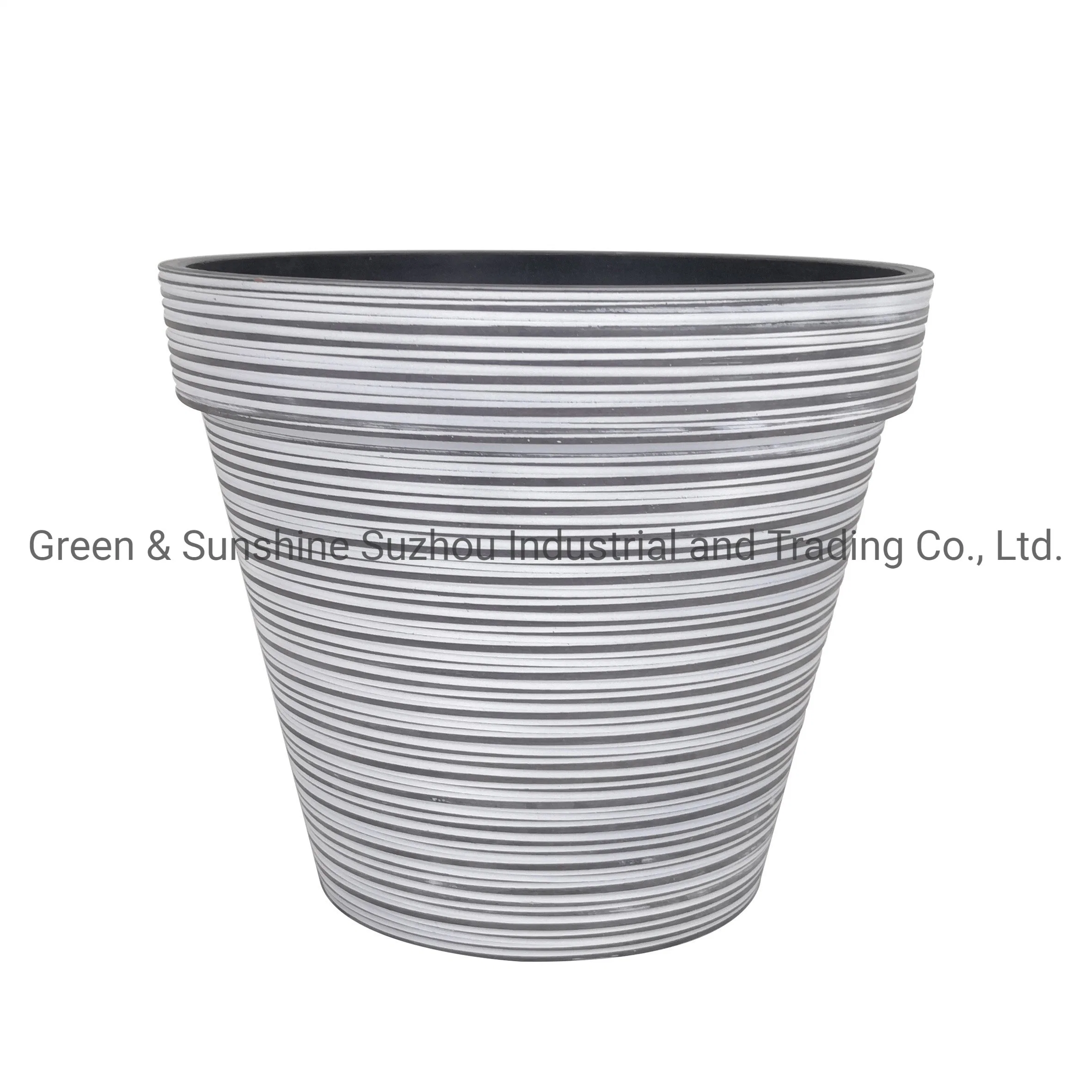 Wholesale/Supplier Best Price High quality/High cost performance Eco-Friendly Decorative Plant Pot 12" Stone and Ceramic Looking Traditional Plastic Flower Pot Plant Pot Garden Planter