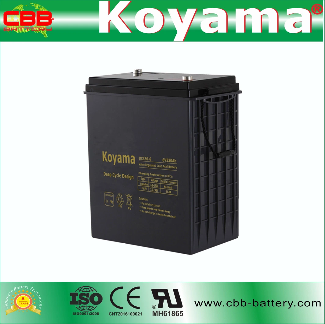 DC330-6 6V330ah Deep-Cycle AGM Battery for Neighborhood Electric Vehicle (NEV)