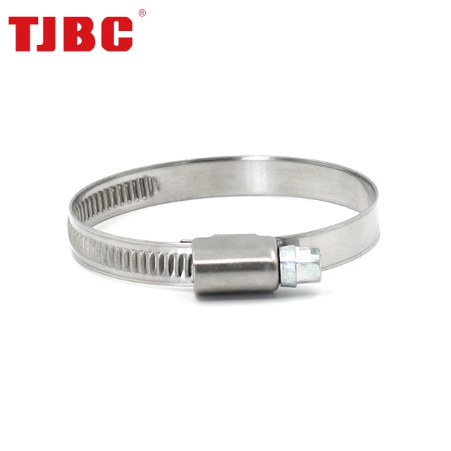 316ss Stainless Steel Non Perforated Worm Gear German Type Hose Clamp, 12-22mm Bandwidth