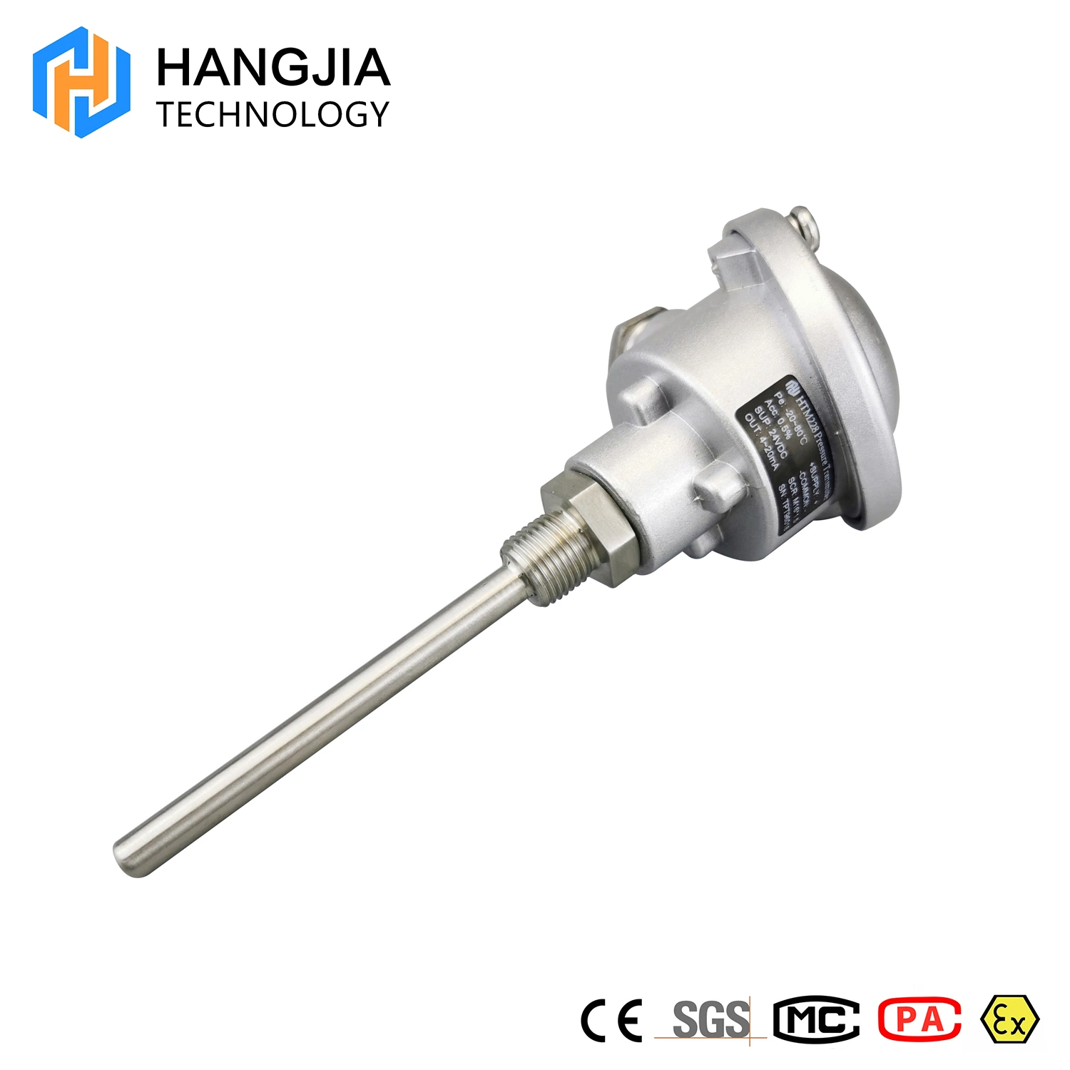 4~20mA Two-wire Stainless Steel Water-proof Protective Temperature Transducer