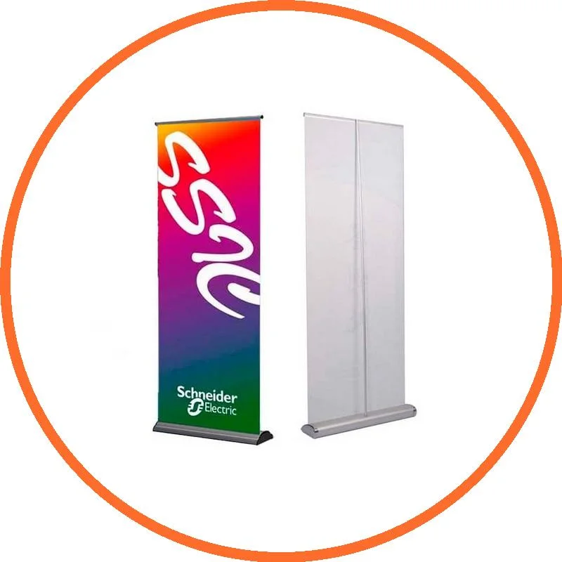 Outdoor-Ausstellung Portable Retractable Display Pop Roll Up Banner Stand