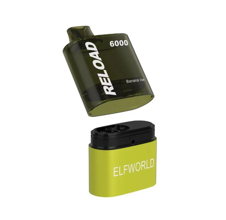 Vape stylo jetable e-cigarette Pre-Filled Elfworld Recharger 6000 bouffées remplacé les gousses de fumer vaporisateur de gros de la vapeur