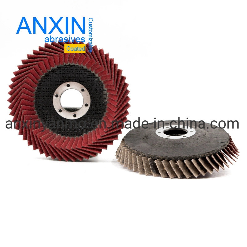 4.5'' Ceramic Cup Flap Disc with Fiberglass Backing for Deburring and Removing