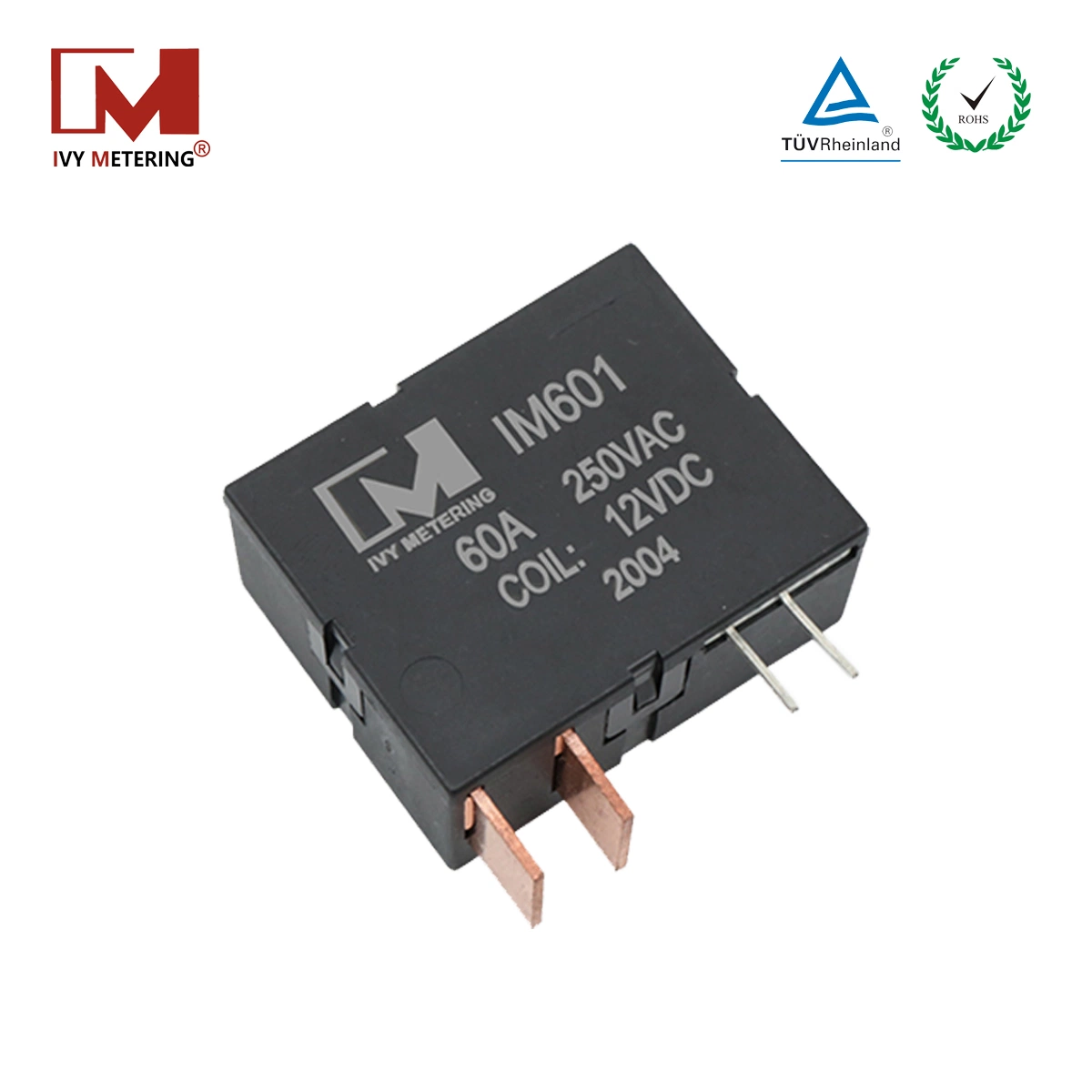 IEC62055-31 UC2 60A 250 V c.a. bobine simple 12V c.c. à accrochage sur ci Relais pour compteur intelligent