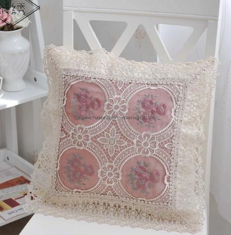 Wholesale/Supplier Lace Home Textile Polyester Fabric Bed, Seat, Safa, Chair Decotative Cushion Cover