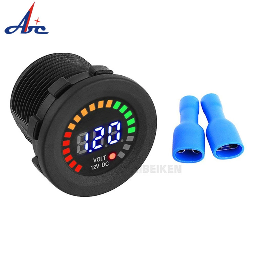 12V Color Screen LED DC Digital Display Voltmeter for Boat