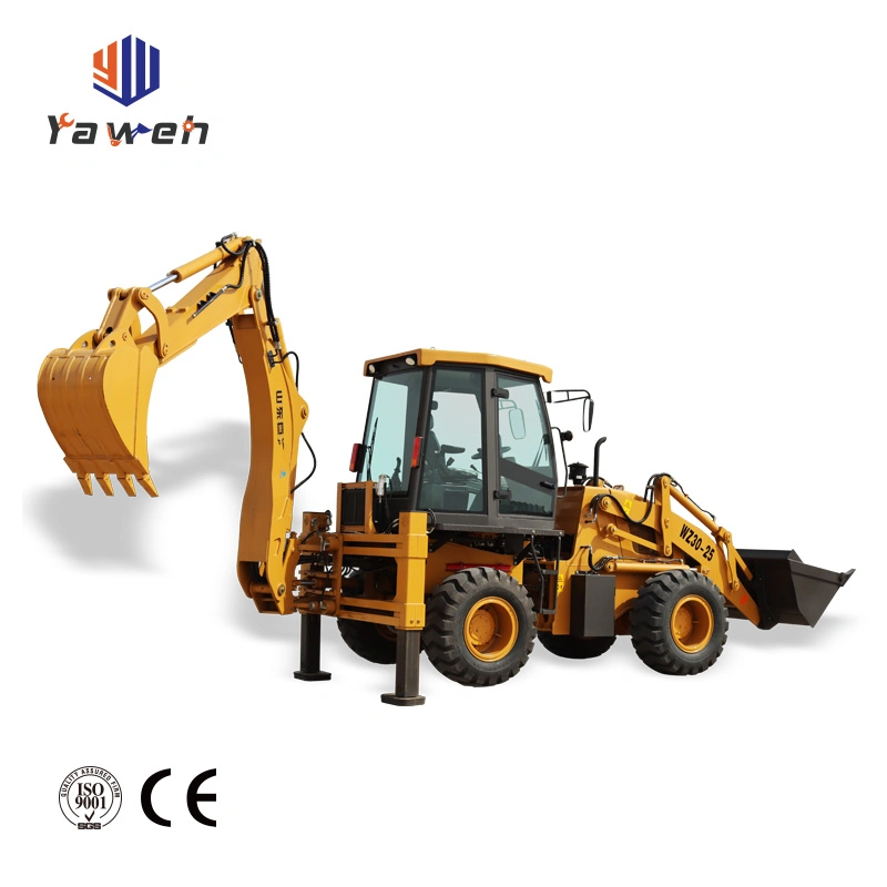 4 Wheel Backoe Loader Backhoe Loader Crawler Loader Excavator Loader Controller Loader Wheel Loader 3.5 Ton with CE Certificate