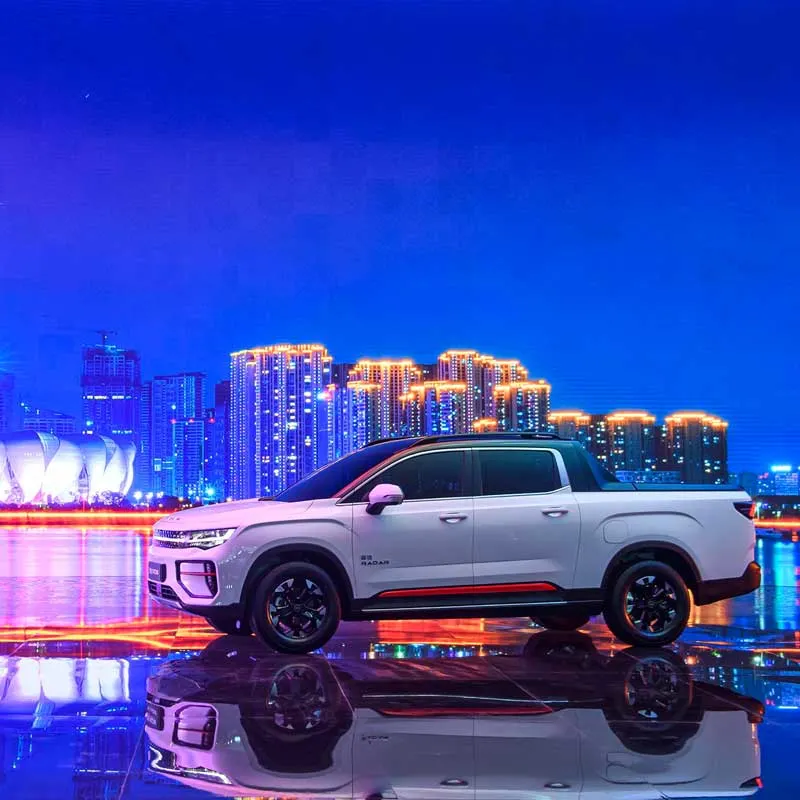 Radar Dr6 Electric Pickup Truck with Four Doors and Five Seats Roof Luggage Rack The New First Geely Electric Pickup Truck